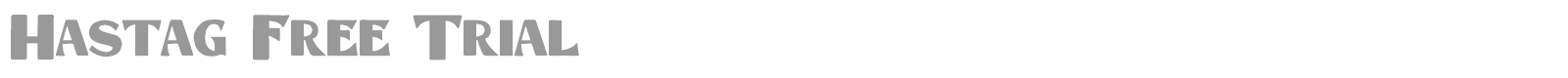 Hastag font preview